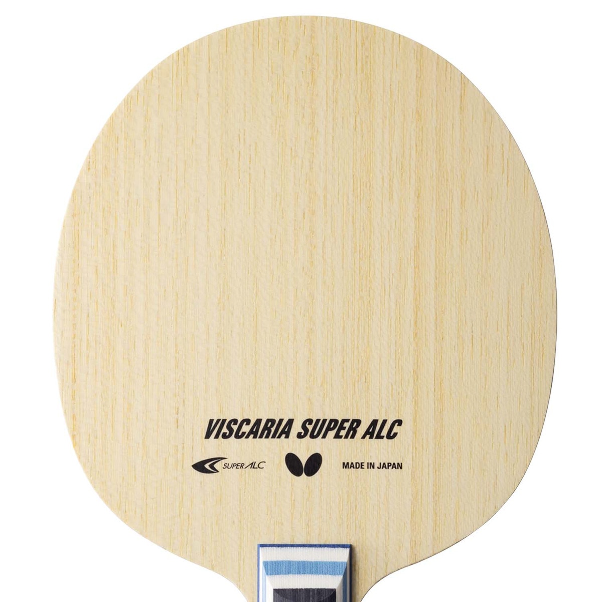 Butterfly Viscaria Super ALC Blade: Close-up of Straight Handle Blade Face